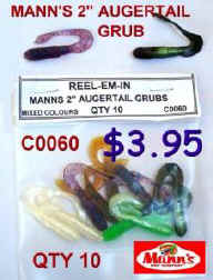  MANNS AUGERTAIL GRUB LURES