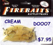 JURO PRAWN CREAM FIRE BAIT SOFT PLASTIC