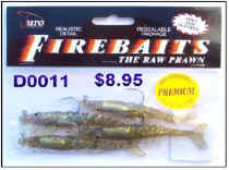 JURO RAW PRAWN FIRE BAIT SOFT PLASTIC