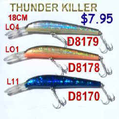  PRINCE THUNDER KILLER 18CM LURES