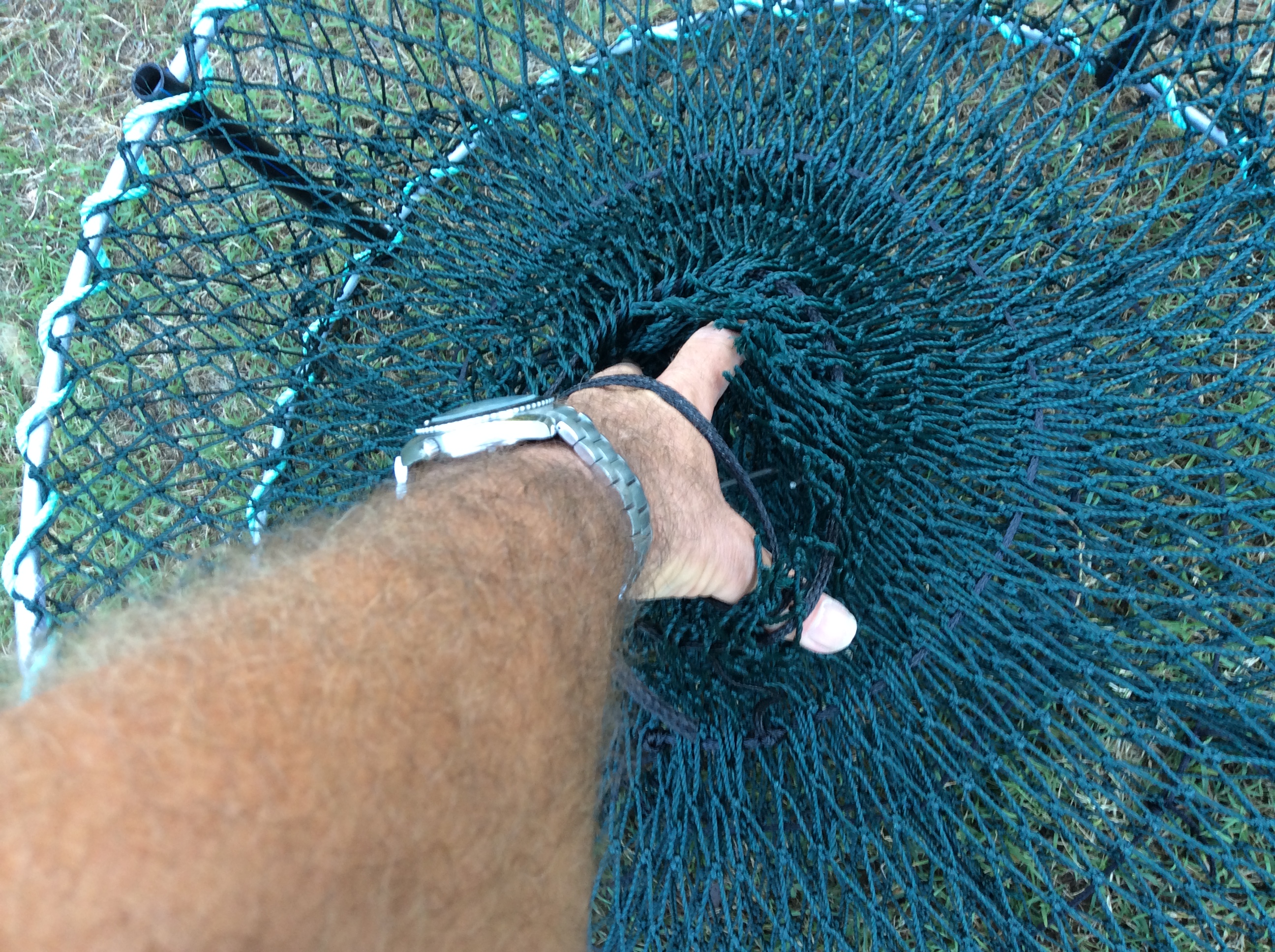 How to replace bait bags on a crab pot - Pro Fishing Queensland